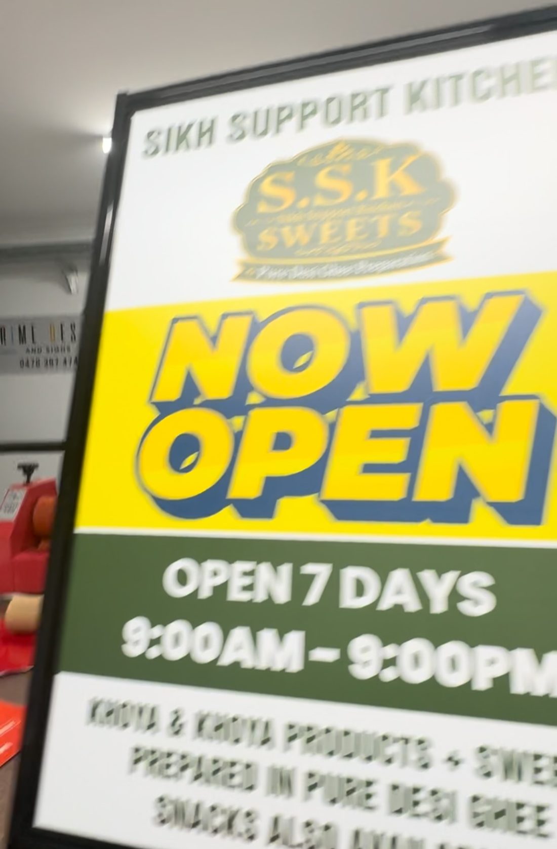 Shop sign –